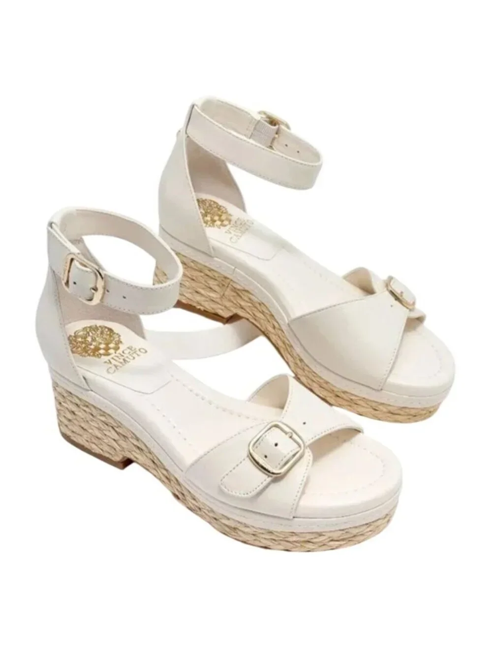 New Vince Camuto Meterry Espadrille Wedge Sandals Women's Size 8 Bohemian Summer